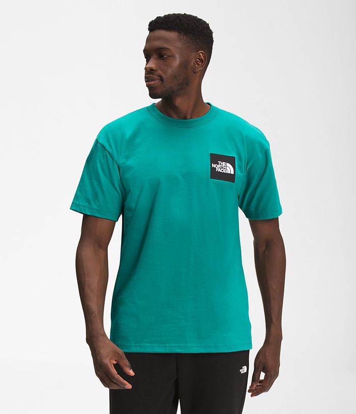 Camiseta The North Face Hombre Verde Manga Corta Heavyweight Box 95162YWHL